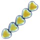 Cuentas de vidrio Czech Corazón 6mm - Jet full ab 23980/28703